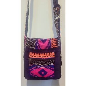 Boho Neon Aztec Y2K Crossbody Bag